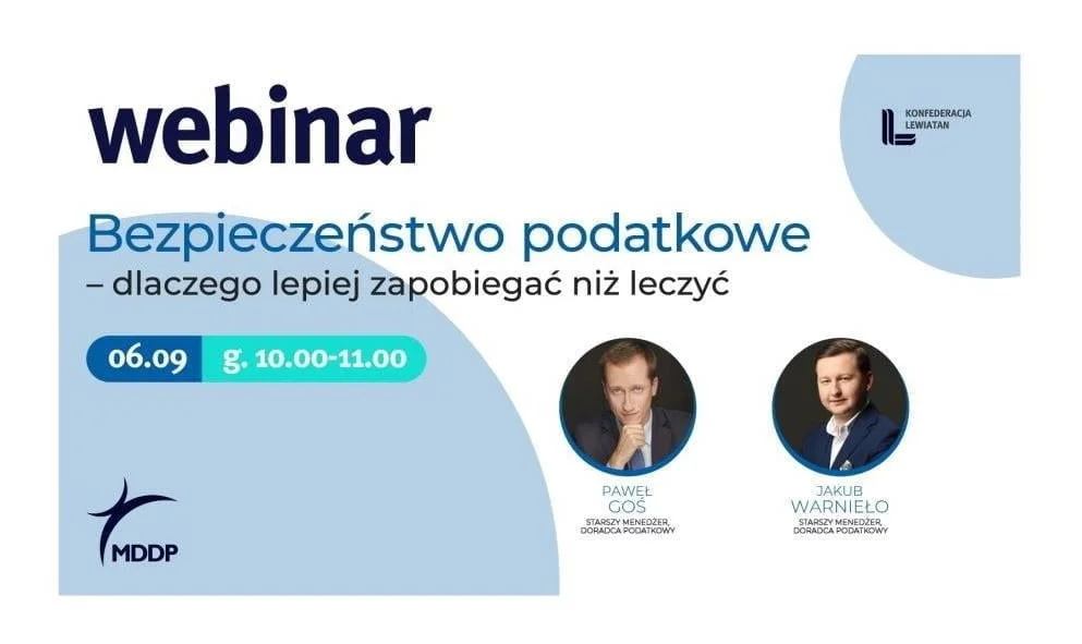 Jak się przygotować do kontroli podatkowej? Tego dowiedzą się uczestnicy webinaru Konfederacji Lewiatan.