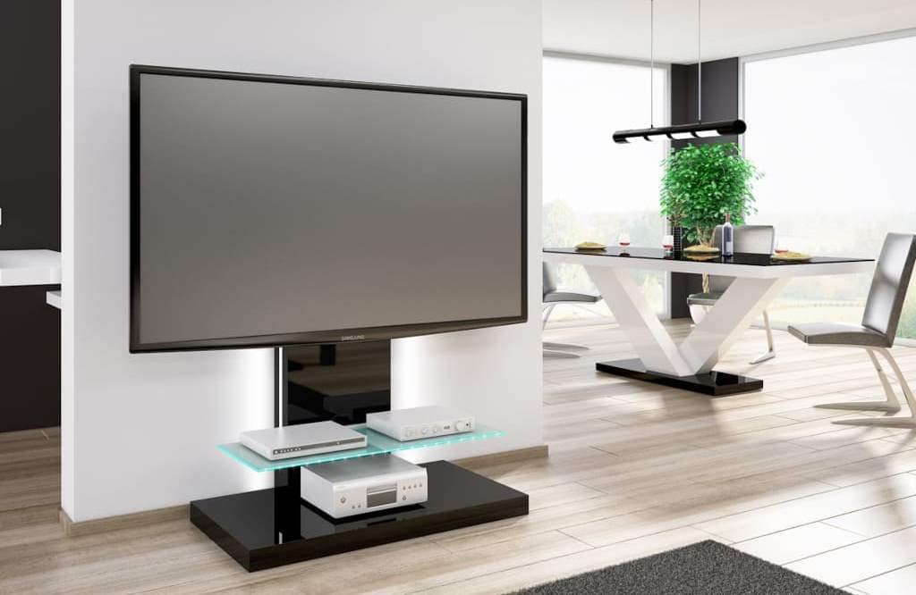 Model „Marino Max” z oferty firmy Hubertus przeznaczony jest do zawieszenia ekranu LCE, LED lub plazmowego do 70” i wadze do 40 kg.