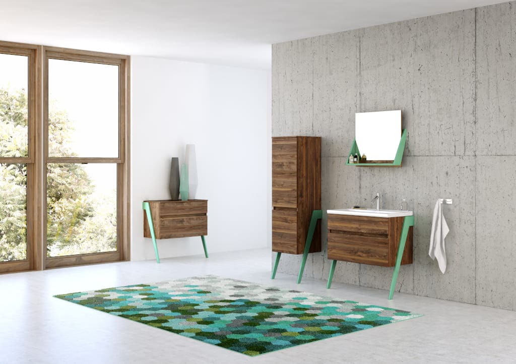 „Op-arty” marki Defra to wyjątkowe meble łazienkowe inspirowane latami 60. XX w. Specyficzny charakter mebli pozwala je wykorzystać nie tylko w łazienkowych przestrzeniach.