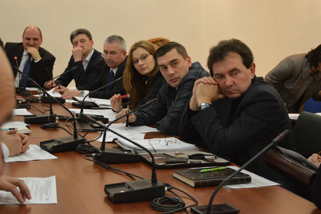 Przedstawiciele Wydziału Promocji Handlu i Inwestycji w Kijowie biorący udział w posiedzeniu grupy roboczej.