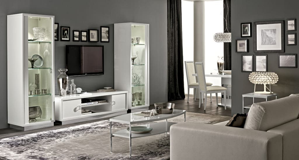 Meble do salonu „Roma” włoskiej produkcji poleca firma Rad-Pol. Innowacyjne formy będą ozdobą każdego wnętrza.