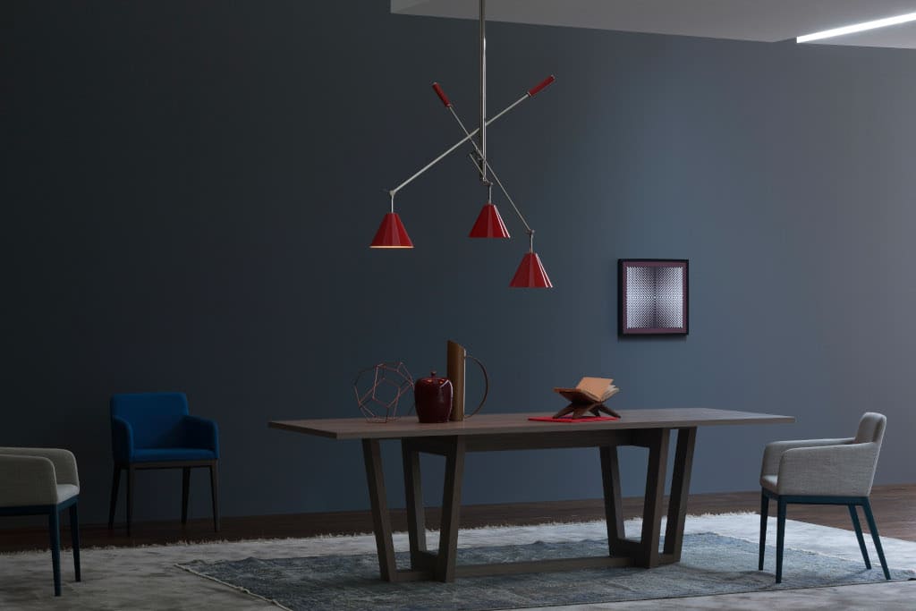 Stół „Adam” i tapicerowane krzesło „Candy” to propozycja włoskiej marki Novamobili, której przedstawicielem w Polsce jest firma Bartolini & Co. Import-Export Agencja Meblowa Walter Bartolini.