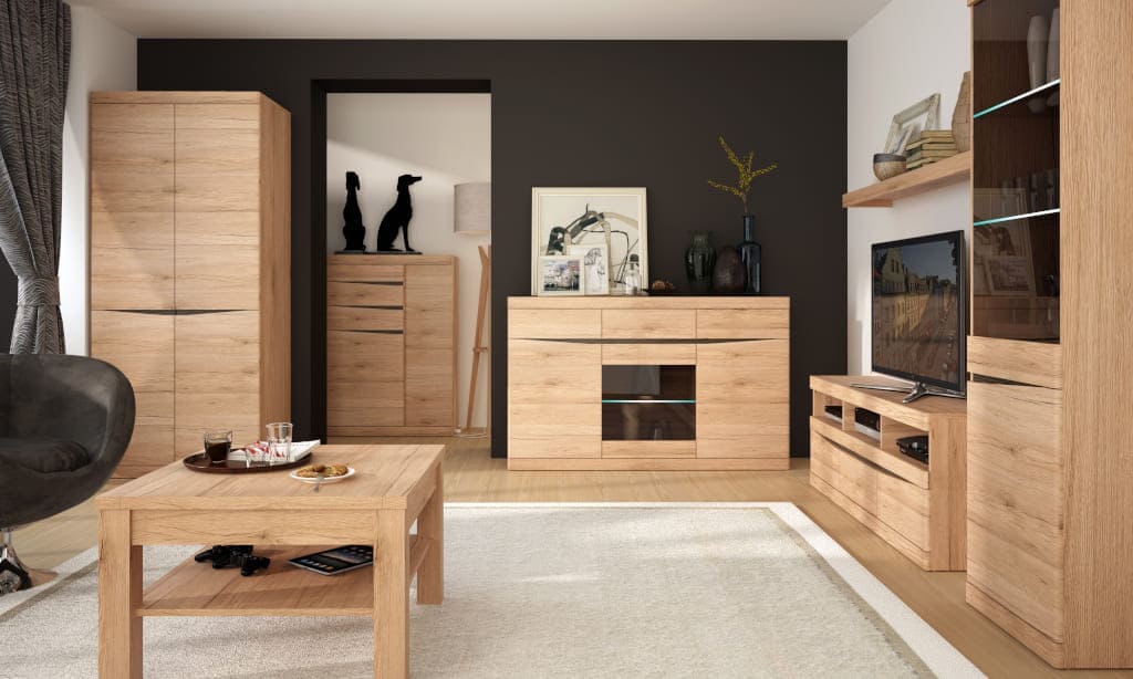 Nowa kolekcja do salonu „Summer” marki Meble Wójcik przypadnie do gustu klientom ceniącym naturalność. Proste bryły i rozwiązania bezuchwytowe nadają jej nowoczesną formę.