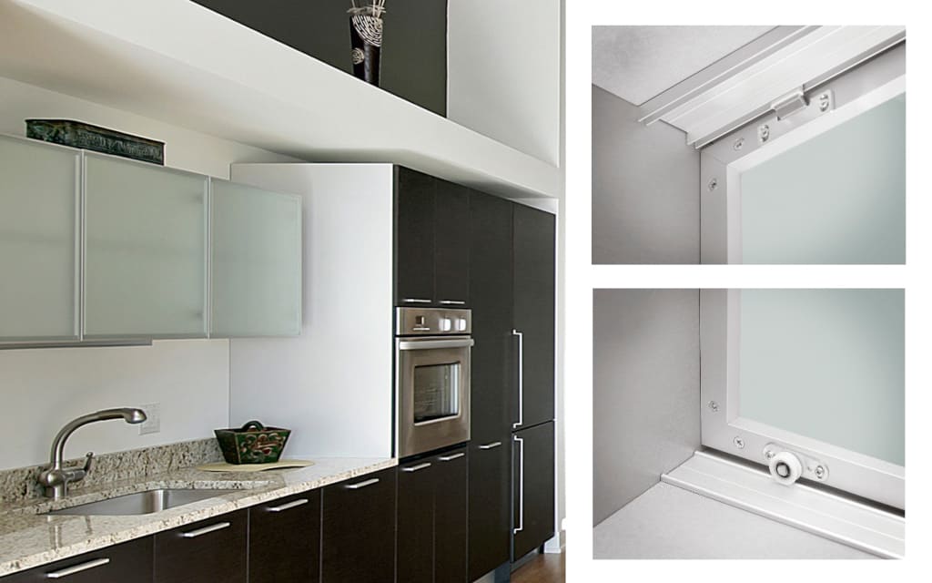 System przesuwny do ramek „MiniCabinet” firmy Laguna Fabryka Okuć, marka Anima Domus.