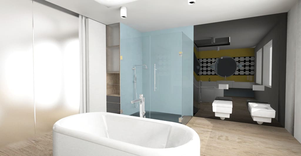 Firma Szkło proponuje produkty z bezpiecznego szkła hartowanego i lakierowanego do wnętrz o różnym przeznaczeniu. Ich zastosowanie zademonstrowano w apartamencie „Szklane Horyzonty”.