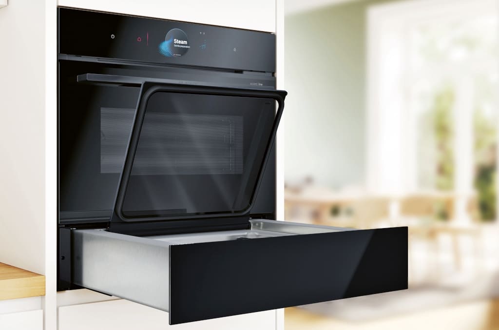 Wbudowana szuflada próżniowa BOSCH Series 8 Accent Line z trzema poziomami funkcji została opracowana specjalnie do metody gotowania sous-vide. Prod. Robert Bosch Hausgeräte.