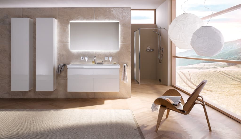 Ceramika i meble łazienkowe z kolekcji „Xeno2” marki Keramag Design to nowe spojrzenie na wzornictwo. Prosta linia mebli koresponduje ze stylem elementów ceramicznych.