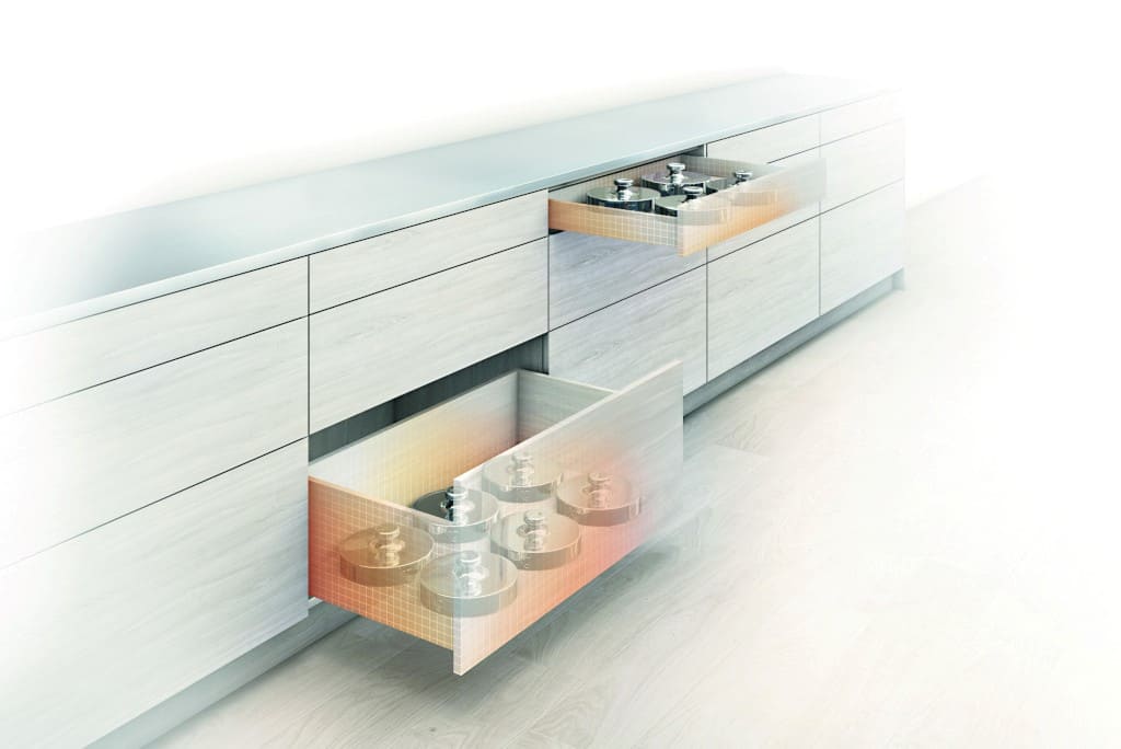 System „Movento” firmy Blum dostępny jest w dwóch klasach obciążenia: 40 i 60 kg.