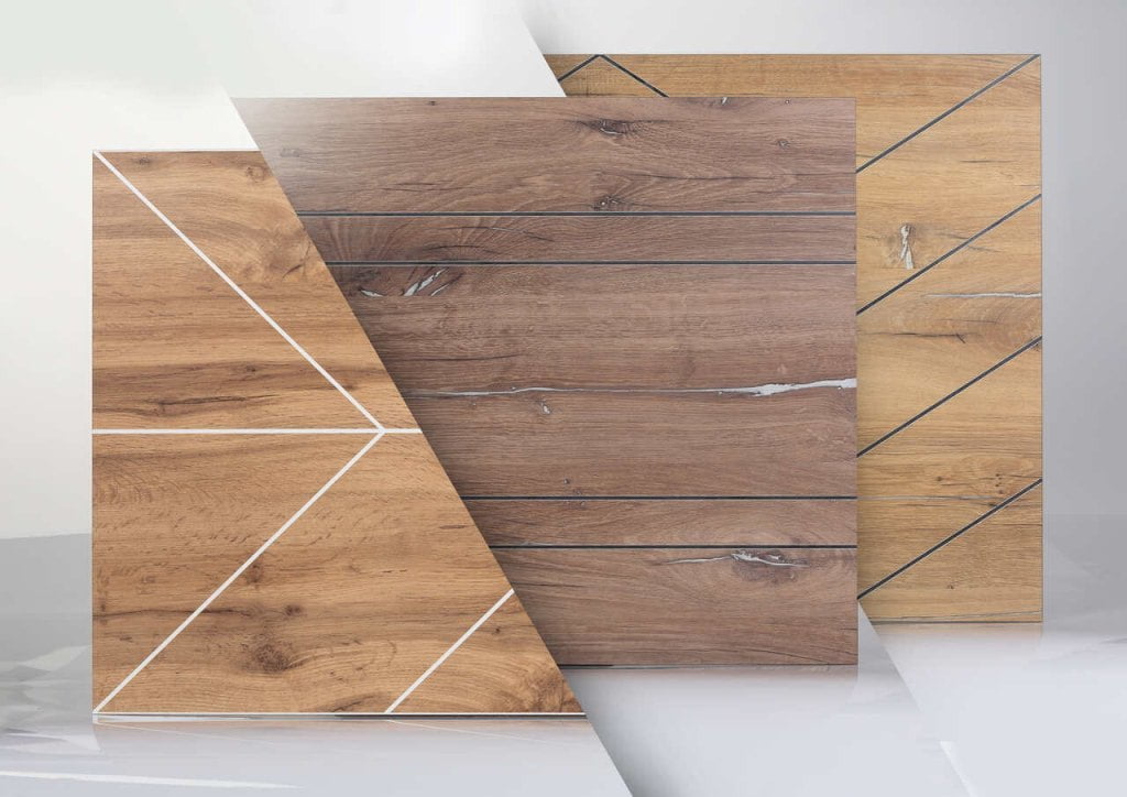 Producent mebli Melaco prezentuje dwa atrakcyjne wykończenia: jasny Grandson Oak i ciemny Flagstaff  Oak. 