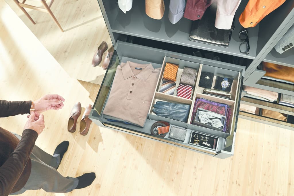 System szuflad „Legrabox”, austriackiego producenta okuć meblowych, firmy Blum.