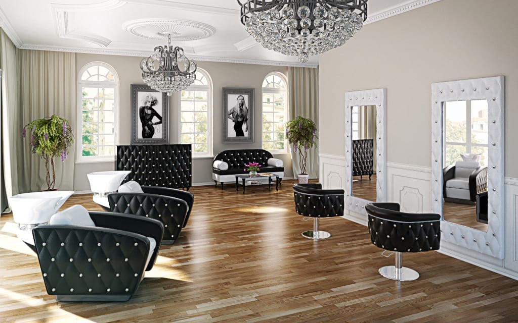 Wyjątkowe meble fryzjerskie „Obsession” firmy Ayala powstały we współpracy ze Swarovski Elements.