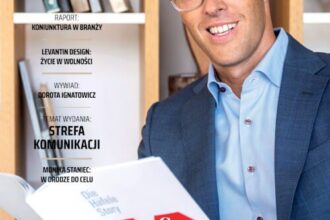 Okładka miesięcznika BIZNES.meble.pl - wydanie wrzesień 2023. Na okładce: Gregor Riekena, CEO Grupy Häfele.