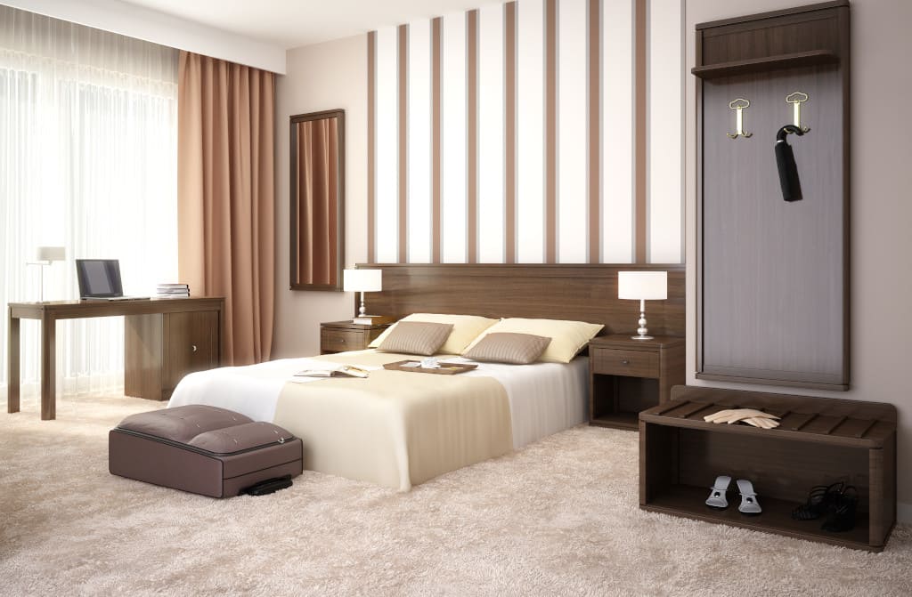 Eleganckie i funkcjonalne meble hotelowe „Quattro Contract” to propozycja firmy KMK Kolekcja Mebli.