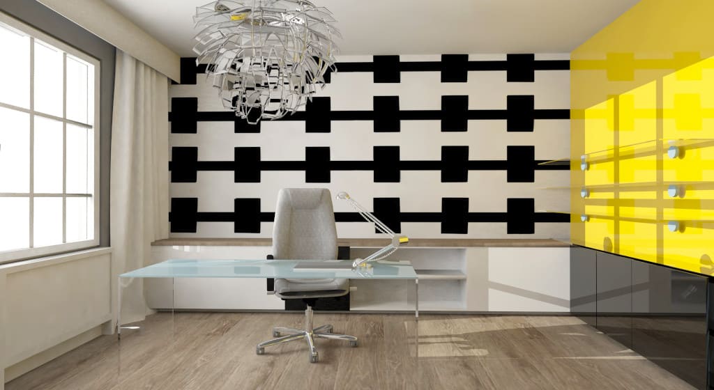 Eleganckie i bezpieczne szkło Glascor oferowane przez firmę Szkło może zostać zastosowane do wyposażenia gabinetu.