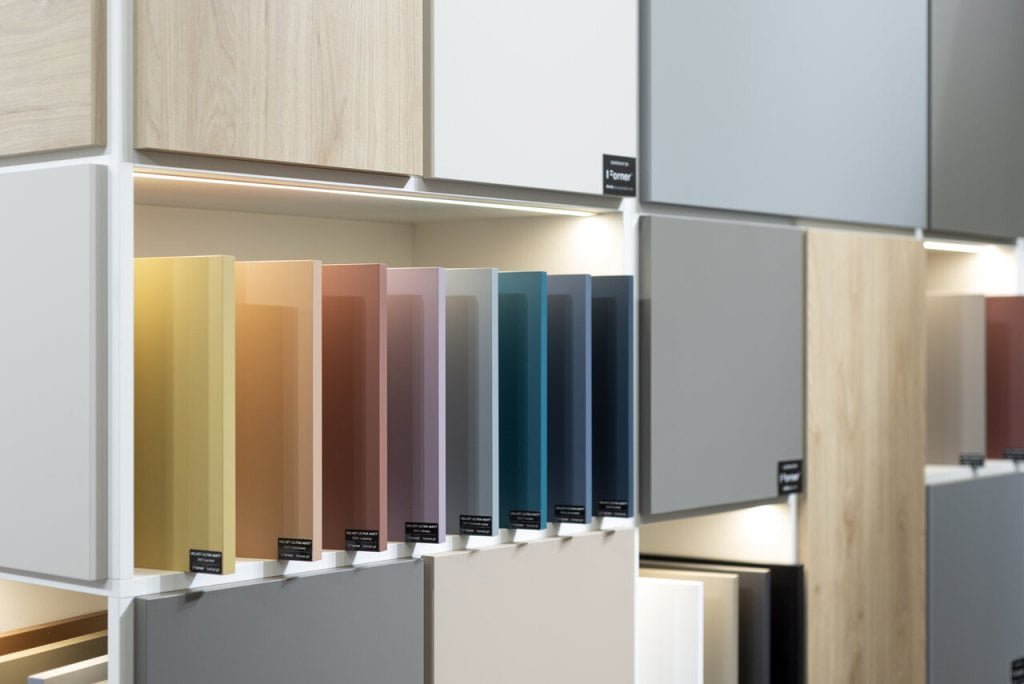 Kolekcja płyt meblowych Velvet ultra matt® produkcji Forner.