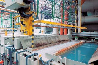 Po wejściu Polski do Unii Europejskiej Profim skorzystał z możliwości, jakie dała Unia. Na zdjęciu chromownia w zakładzie produkcyjnym firmy – inwestycja dofinansowana z funduszy unijnych.