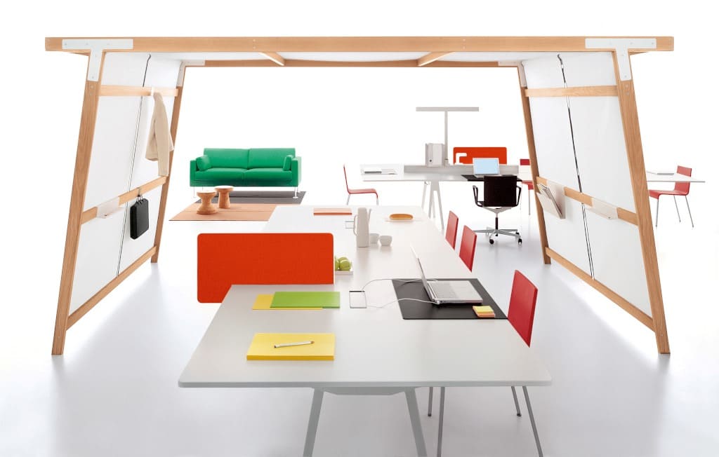 System mebli biurowych „Joyn” braci Bouroullec miał wyróżniać się dzięki tworzeniu stymulującego środowiska pracy.