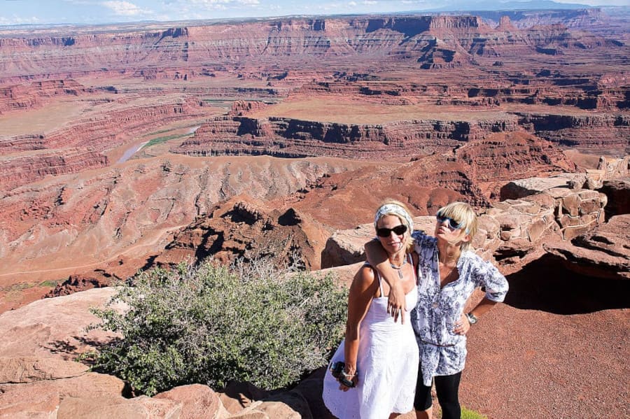 Widok na Grand Canion. Z córką, podczas podróży do USA.