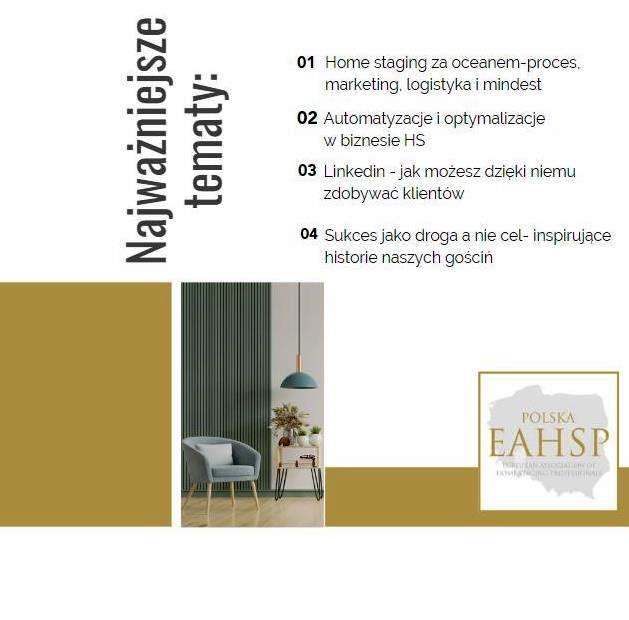 I Ogólnopolska Konferencja Home Stagingu - 25 listopada 2023 r. w Warszawie.