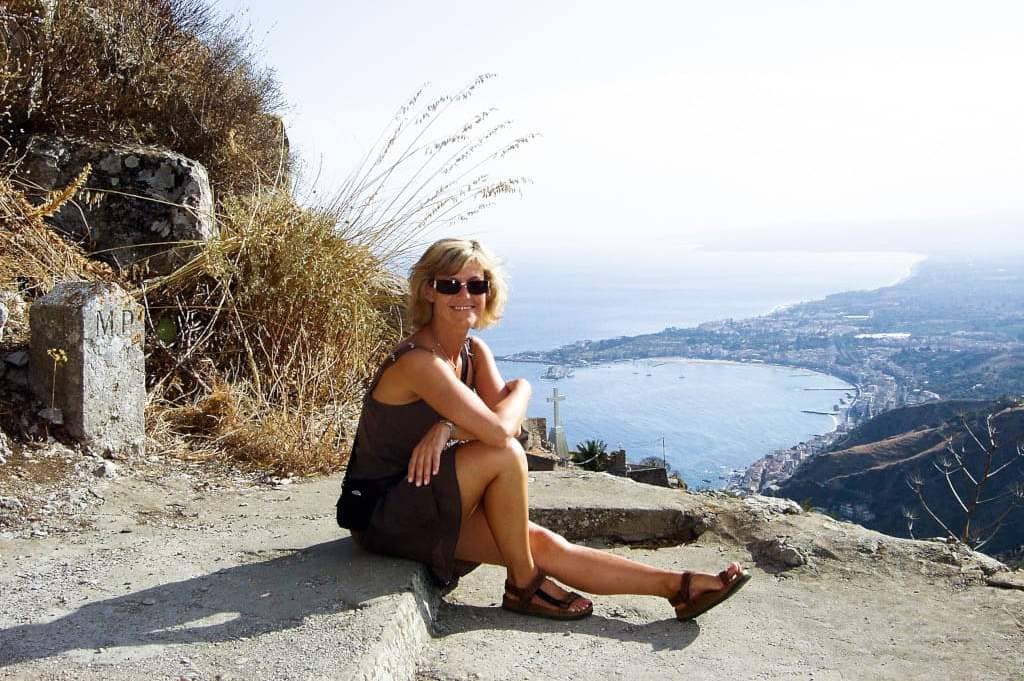 Julitta Maciejewska-Walczak na Sycylii, wrzesień 2007 roku.
