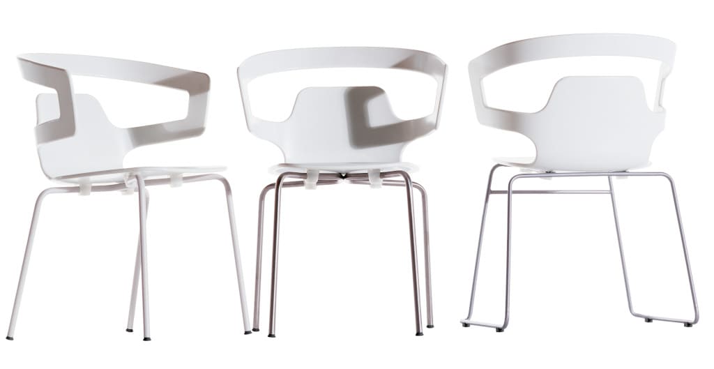 Krzesła z linii „Segesta” zaprojektował Alfredo Haberli dla firmy Alias.