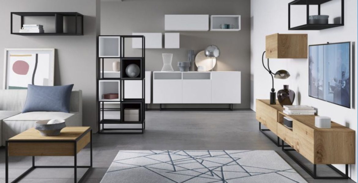 Wnętrze nowoczesne w stylu loftowym.