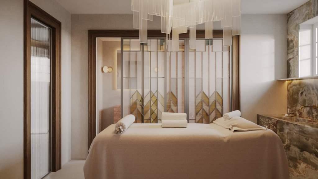 Luksusowy gabinet SPA, proj. Hanna Pietras.