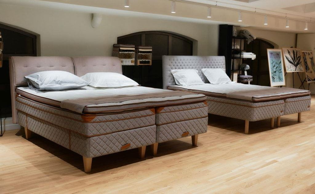 Showroom Duxiana w Warszawie.