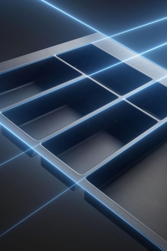 GTV - Axispace - czarny wkład do szuflad pusty