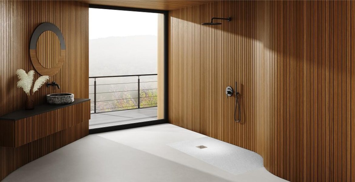 Kalait White Stone, aranżacja z produktami Schedpol.