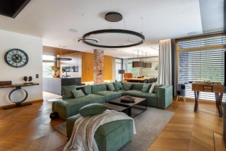 Dom ze strefą wellness - salon.