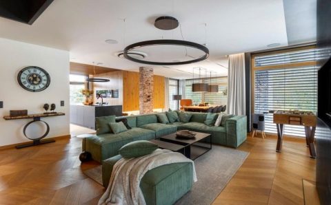 Dom ze strefą wellness - salon.