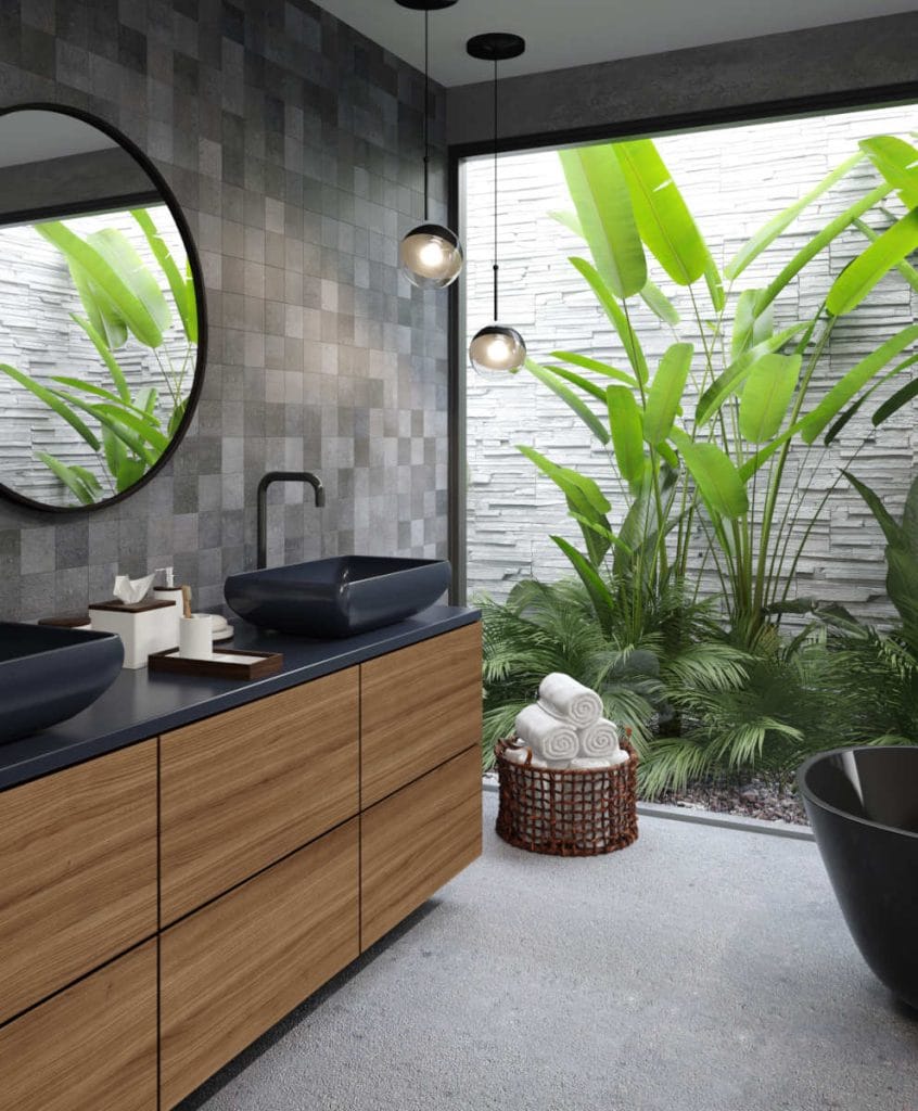 Schattdeor - dekor Riva na szafce w łazience