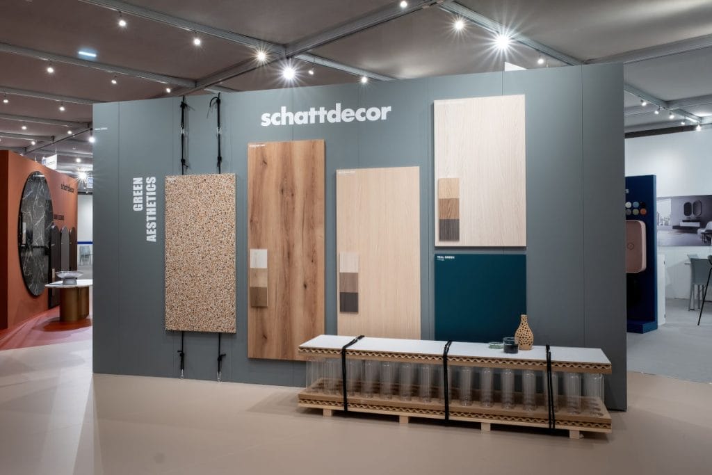 Schattdecor - stoisko na targach SICAM 2024 - dekory Green Aesthetics
