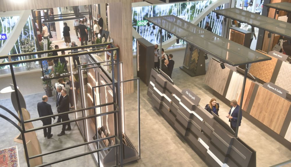 Targi All4Wood - ekspozycja targowa, widok z góry