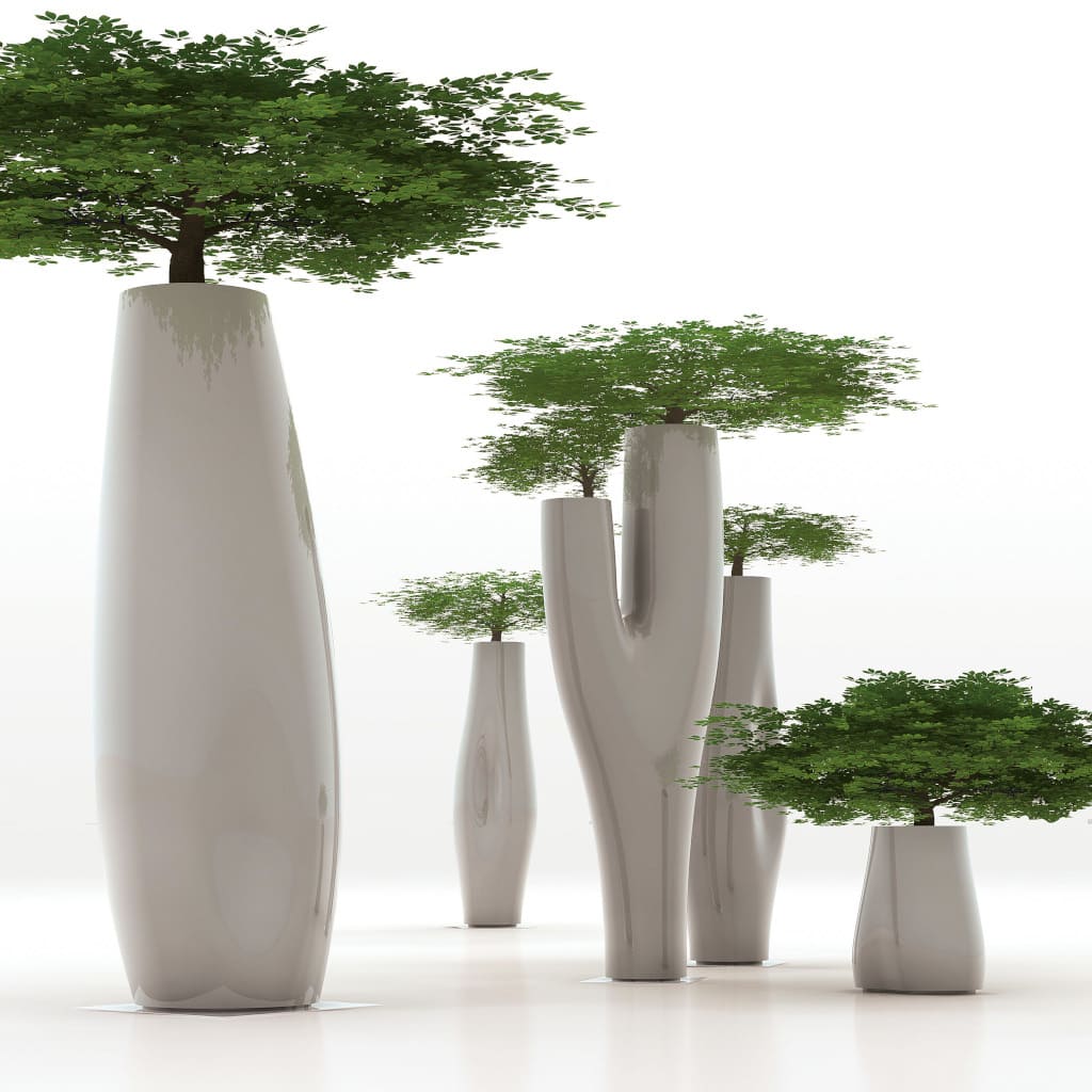 Gigantyczne donice mogą zastąpić drzewa stęsknionym za naturą ludziom. Proj. Jean-Marie Massaud.