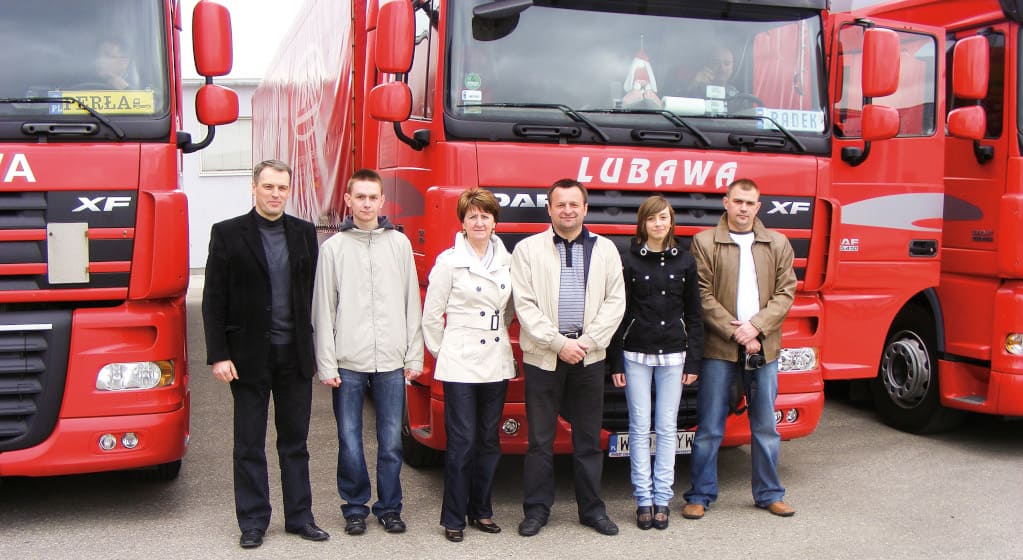 Marek Liberacki z rodziną i najbliższymi współpracownikami.