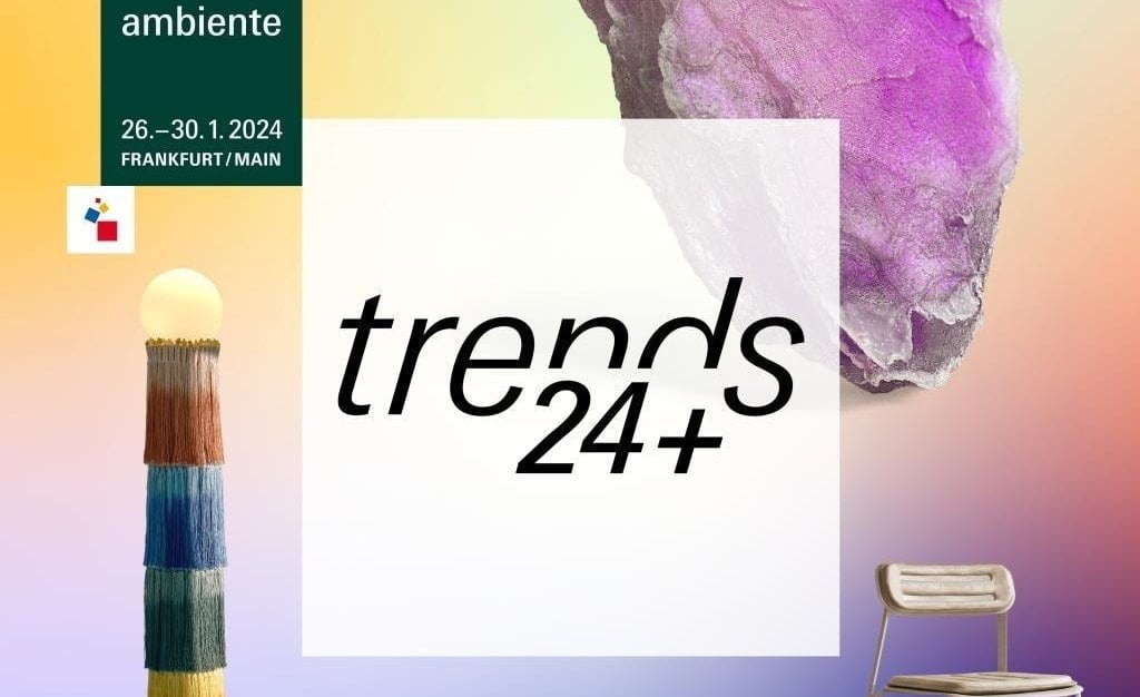 Trzy najważniejsze trendy Ambiente 2024 zostaną zaprezentowane wraz z produktami wystawców w Strefie Trendów w foyer hali 4.1 w dniach 26-30 stycznia 2024 r.