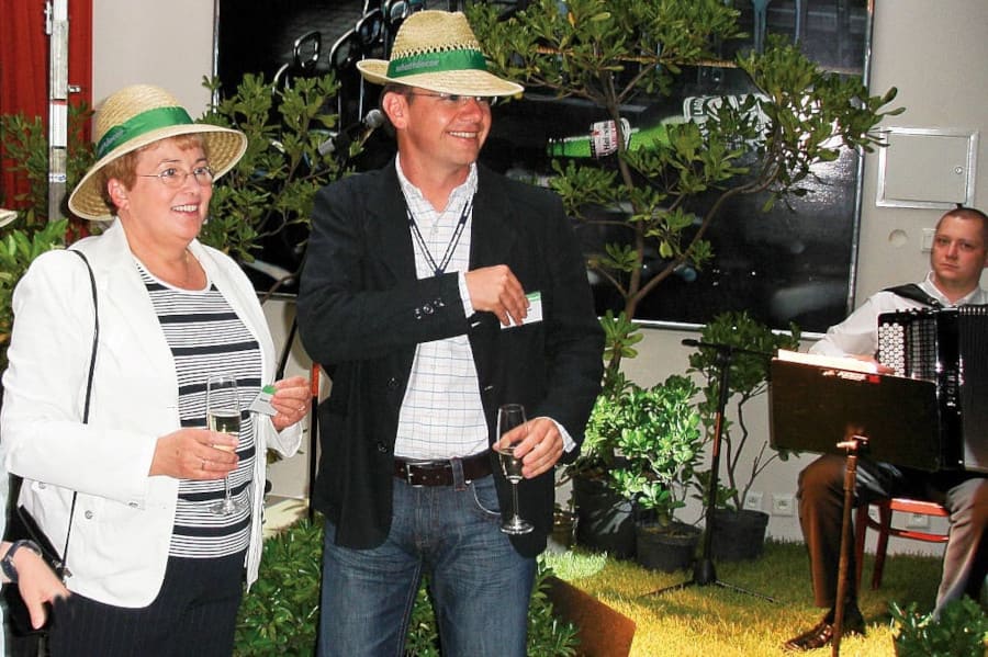 Zgrany duet: Wanda Zyburska z Rolandem Auerem.