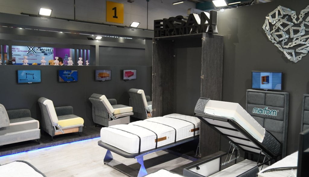 Targi All4Wood - ekspozycja targowa, materace