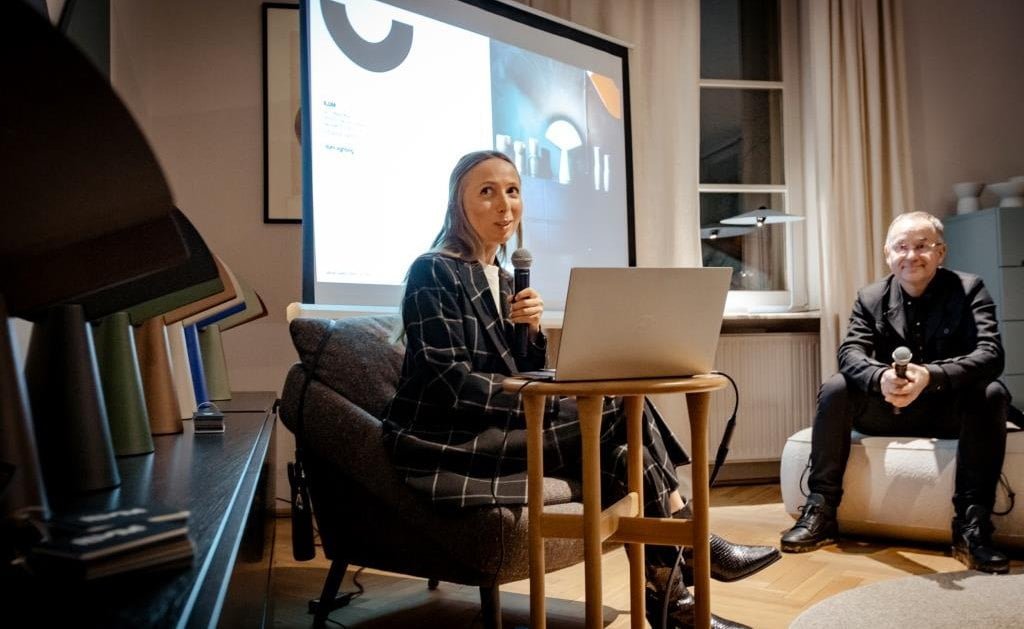 Nowa marka oświetleniowa Ilum zadebiutowała w Domu Noti. Prezentację poprowadzili Maja Ganszyniec i Przemysław Rechnio.