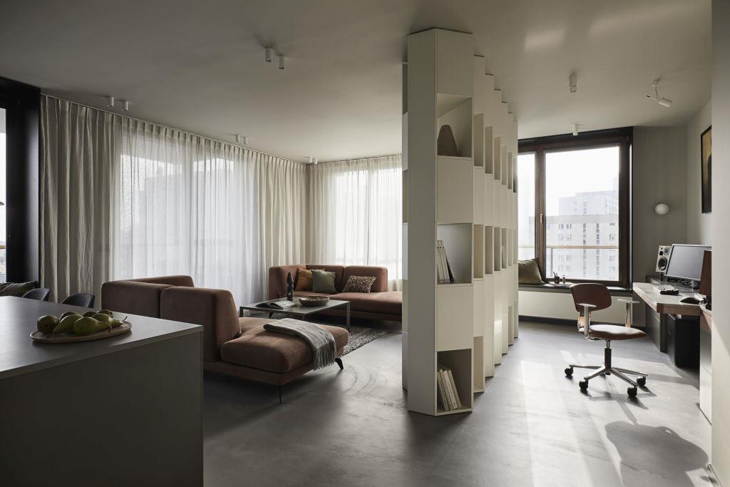 Męski azyl - Perfect apartment, proj. JAM KOLEKTYW. Fot. Jola Skóra.