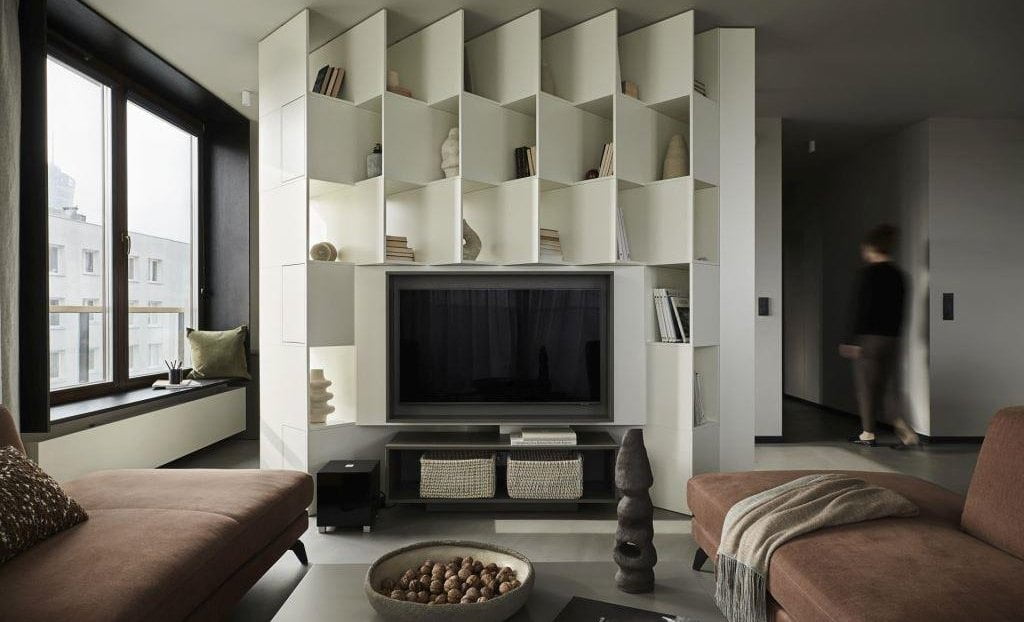 Męski azyl - Perfect apartment, proj. JAM KOLEKTYW. Fot. Jola Skóra.