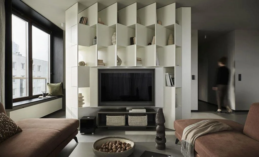 Męski azyl - Perfect apartment, proj. JAM KOLEKTYW. Fot. Jola Skóra.
