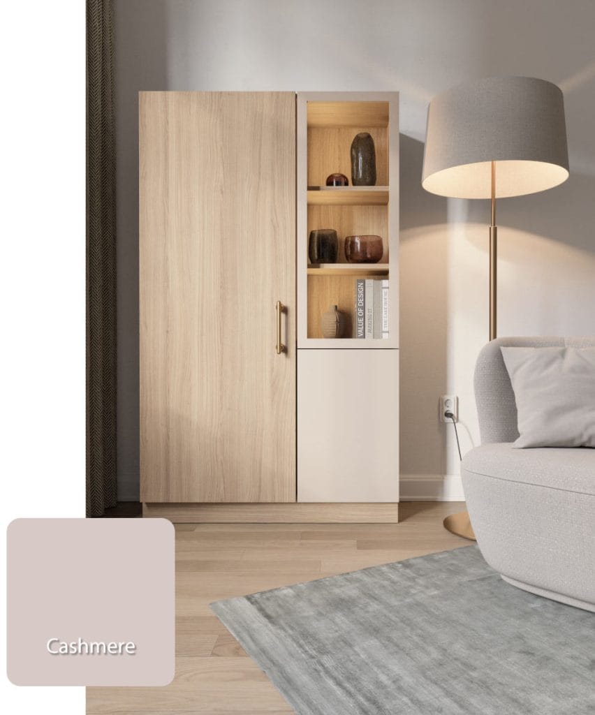 Schattdecor - dekor Riva i Uni Cashmere na meblach