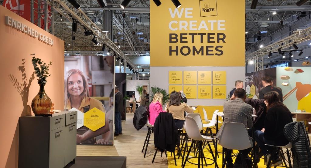 Stoisko Grupy FORTE na targach MEBLE POLSKA 2024.