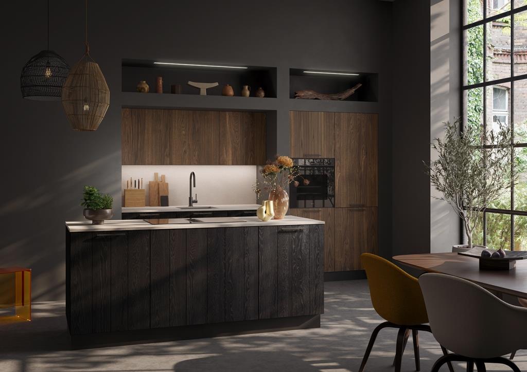 Co eksportować do Niemiec? Jakie meble? Podobnie jak przed rokiem, w kuchniach dużą popularnością cieszą się fronty ryflowane lub z deskowaniem.