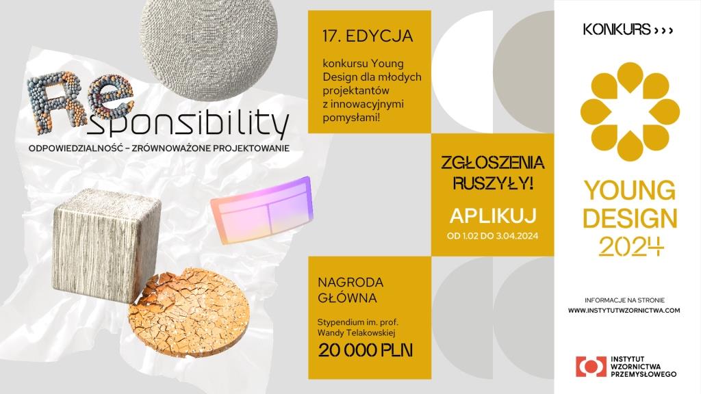 Trwa organizowany przez IWP konkurs dla młodych projektantów - Young Design 2024.