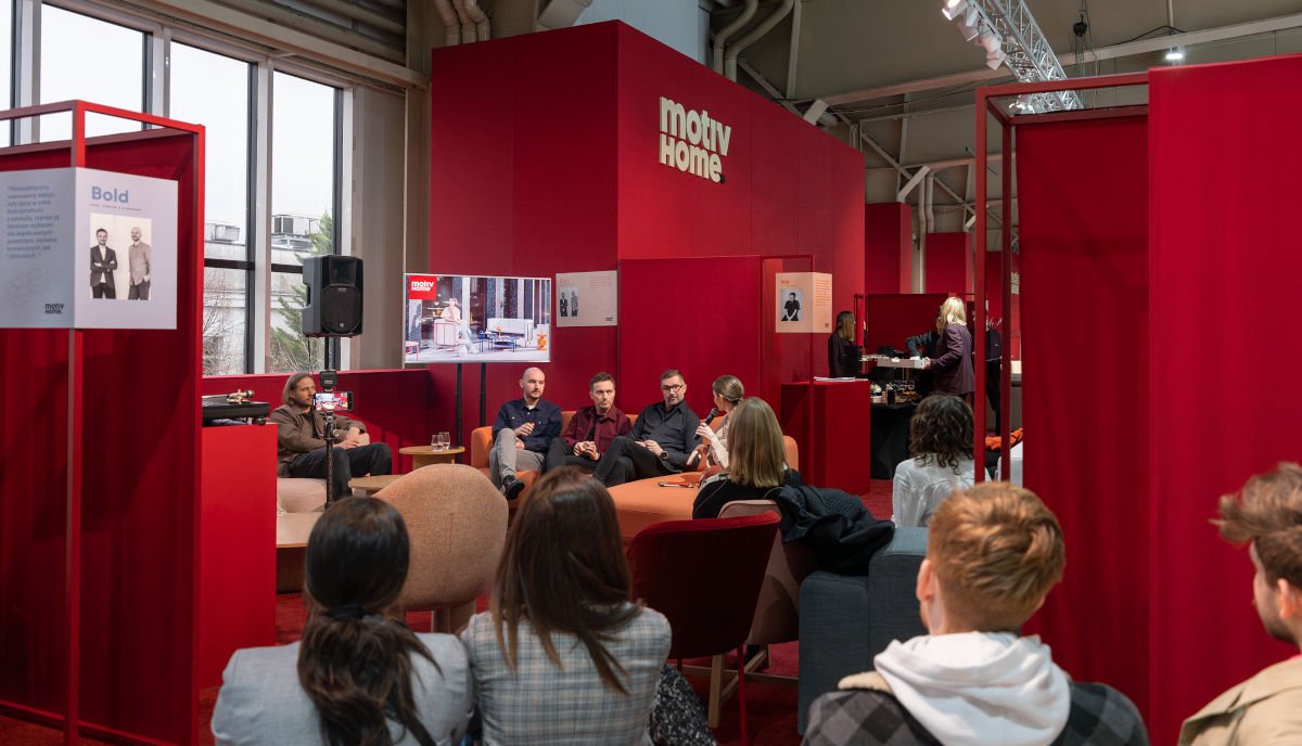 Motiv Home spotkanie z projektantami, prowadzenie Anna Domin na targach Meble Polska 2024