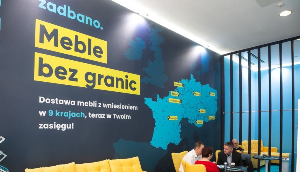 Meble bez granic - mapa zasięgu dostaw mebli realizowanych przez Zadbano